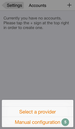 Ansicht IPhone mobile Integration mit Zoiper Schritt 5