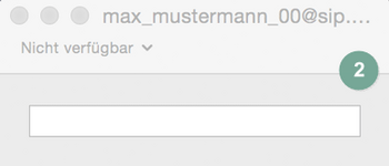Wähldialog Mac Softphone Telephone