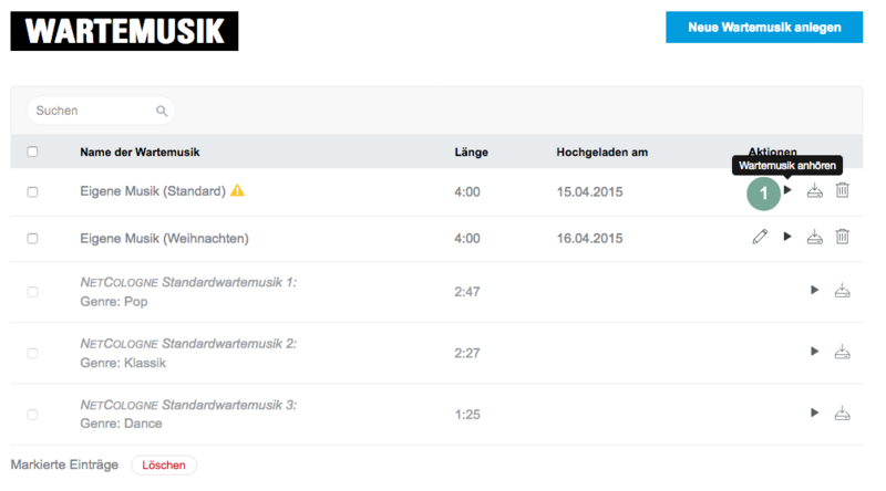 Wartemusik anhören