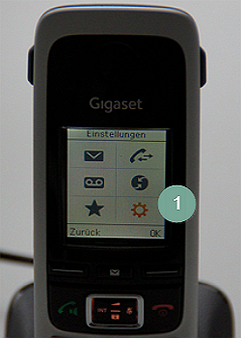 Hilfestellung Gigaset C430A Go IP Adresse abrufen Schritt 1