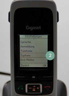Hilfestellung Gigaset C430A Go IP Adresse abrufen Schritt 2