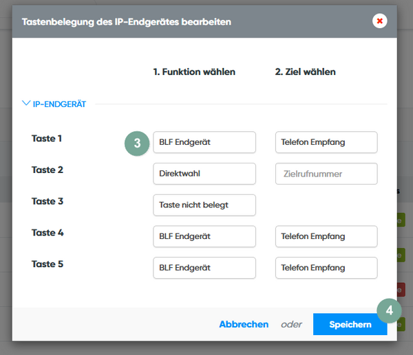 Tastenbelegung ändern