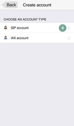 Ansicht IPhone mobile Integration mit Zoiper Schritt 6