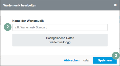 Wartemusik bearbeiten