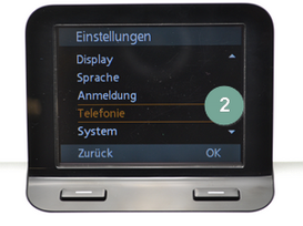 Gigaset Identität wechseln Schritt 2