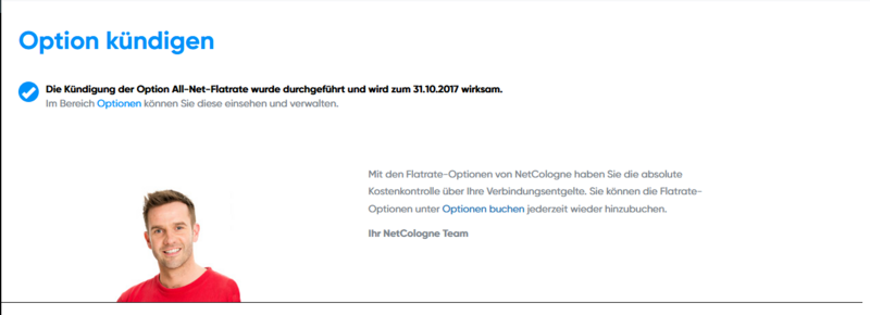 Kündigungsbestätigung