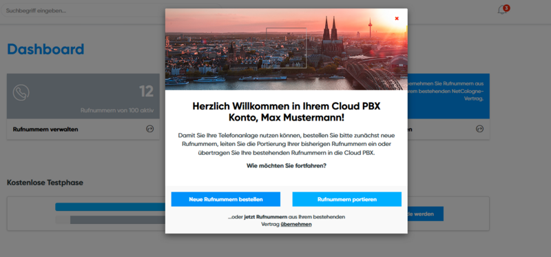 Erste Schritte im CPBX Konto