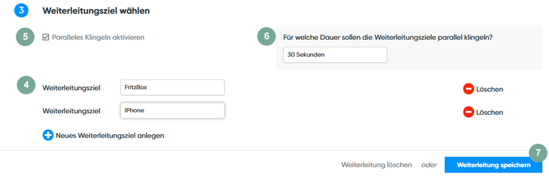 Paralleles Klingeln einrichten
