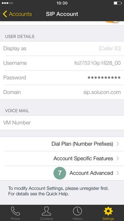Mobile Integration mit Bria Schritt 7