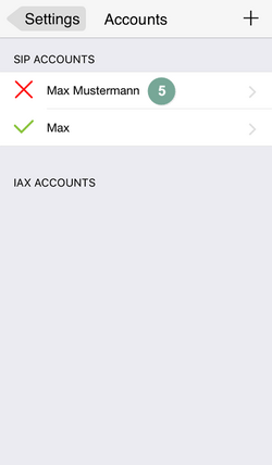 Zoiper Account deaktivieren Schritt 5