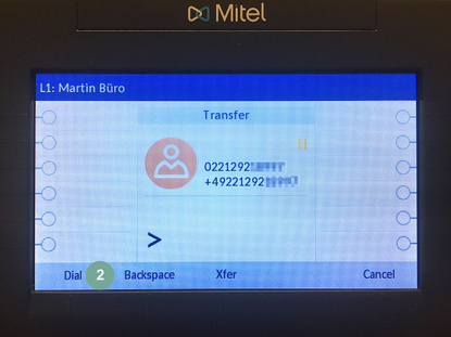Transfer Call Mitel