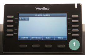Yealink IP-Adresse abrufen Schritt 1