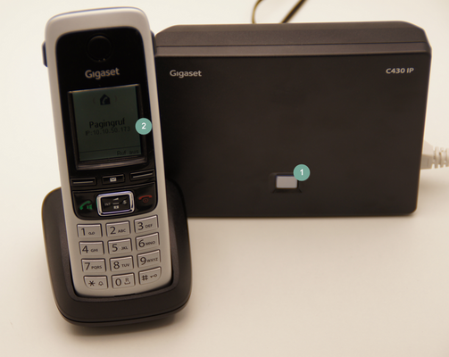 Ansicht Gigaset C 430 IP IP-Adresse abrufen