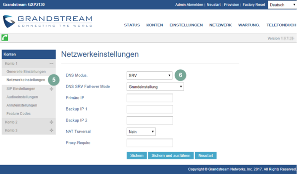 Netzwerkeinstellungen